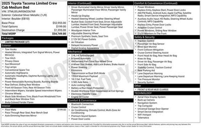2025 Toyota Tacoma Limited