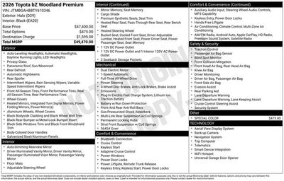 2026 Toyota bZ Woodland Premium