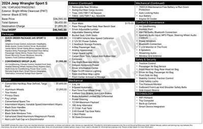 2024 Jeep Wrangler Sport S