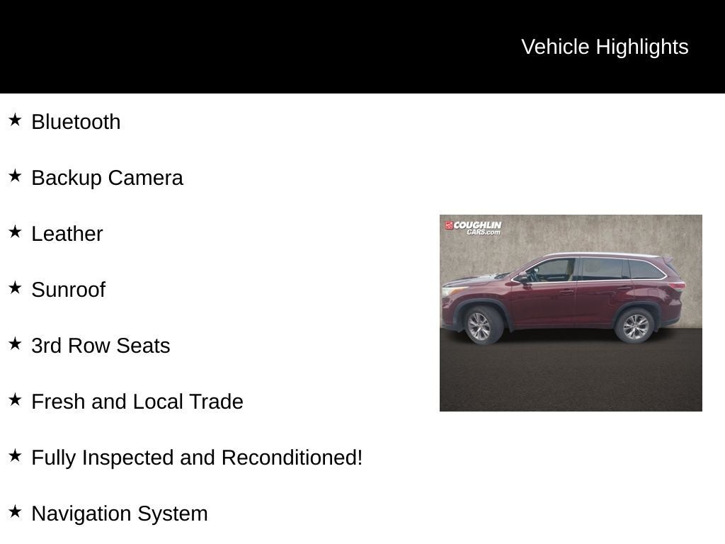 2015 Toyota Highlander XLE V6