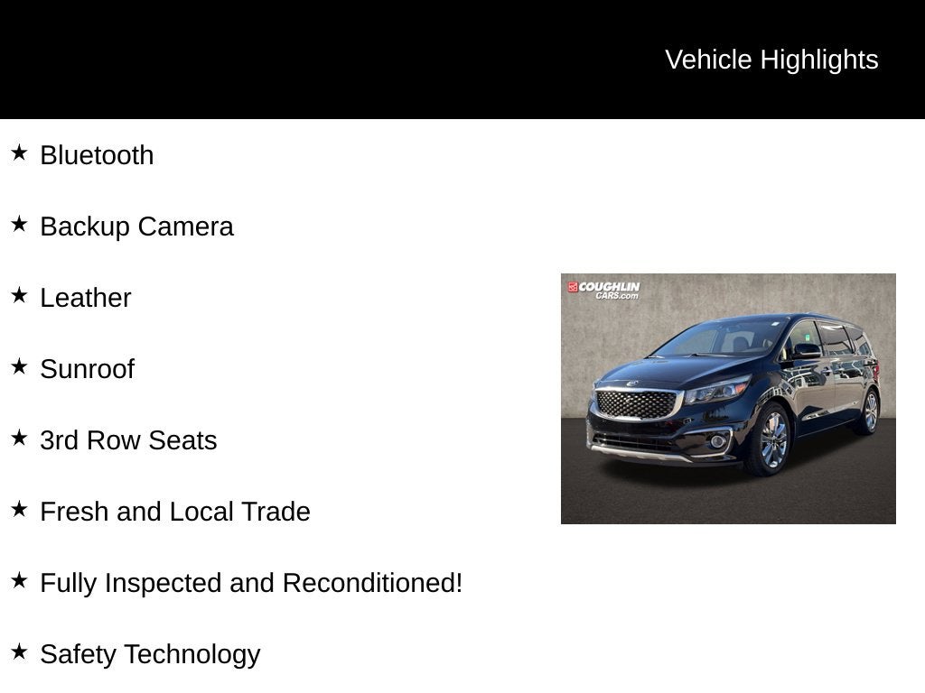 2015 Kia Sedona SXL