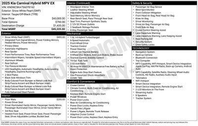 2025 Kia Carnival Hybrid EX
