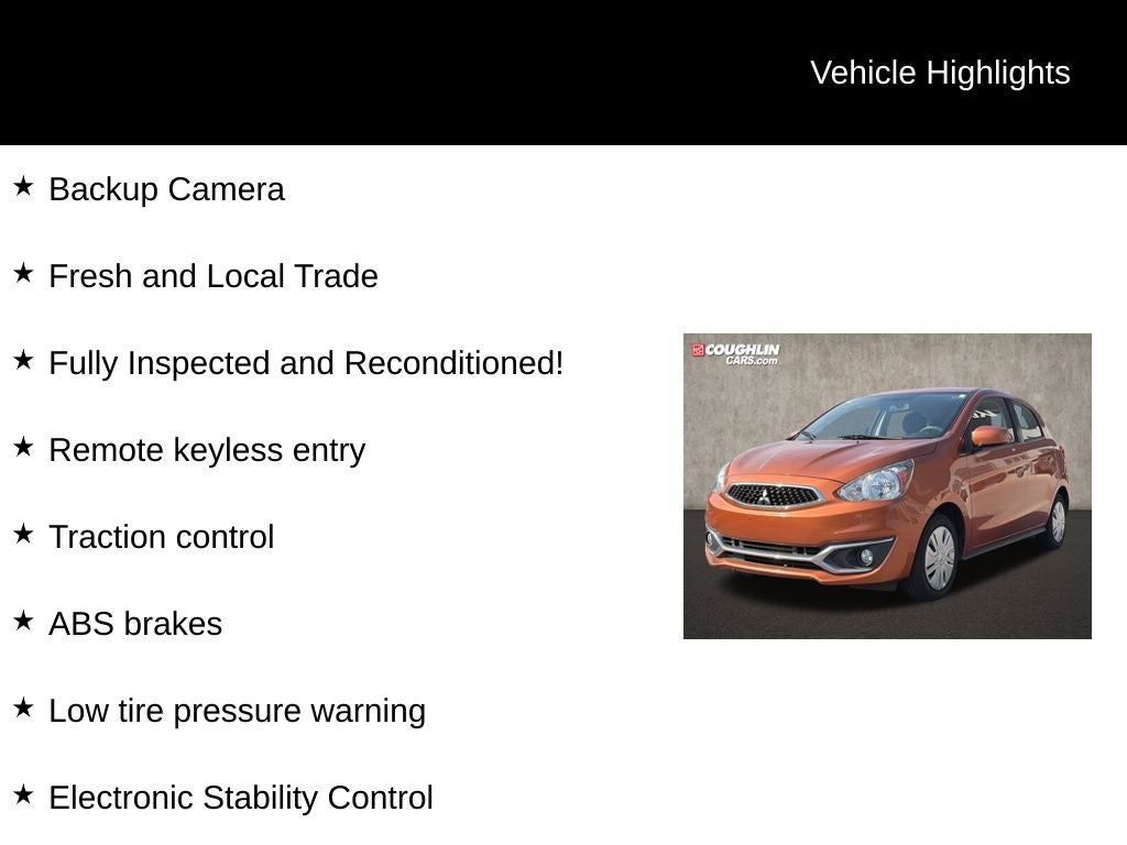 2019 Mitsubishi Mirage ES