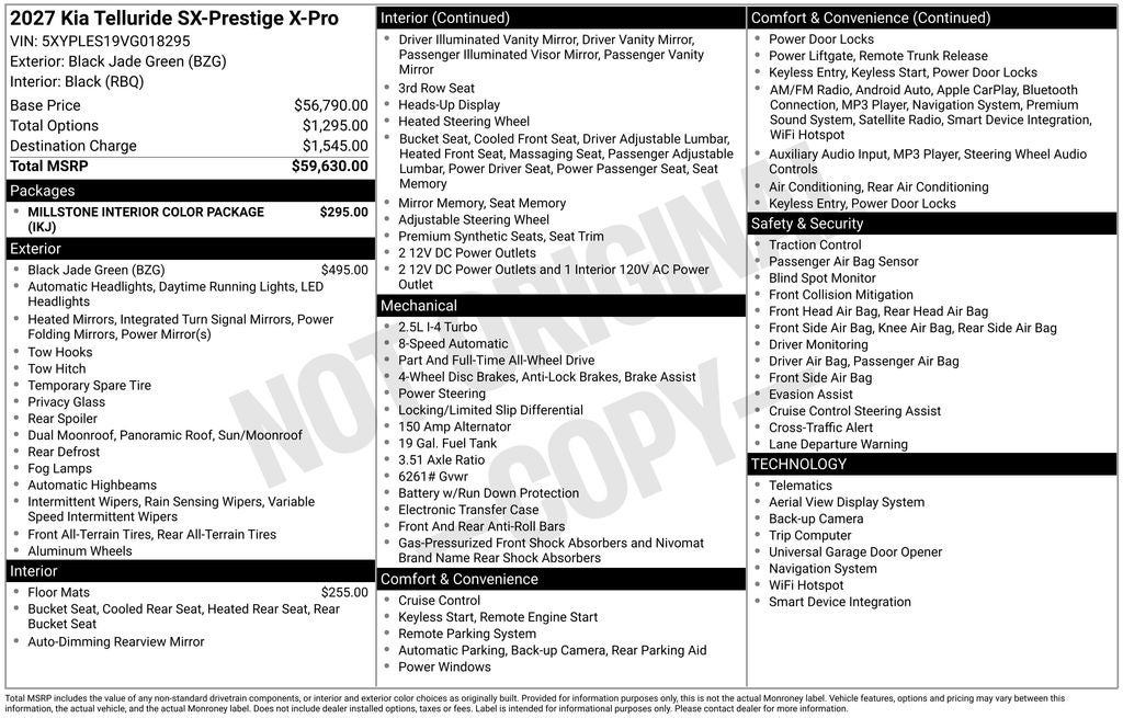 2027 Kia Telluride X-Pro SX-Prestige