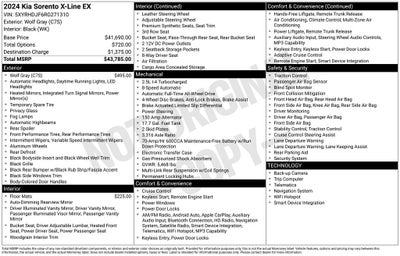 2024 Kia Sorento X-Line EX