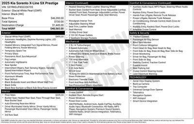 2025 Kia Sorento X-Line SX Prestige