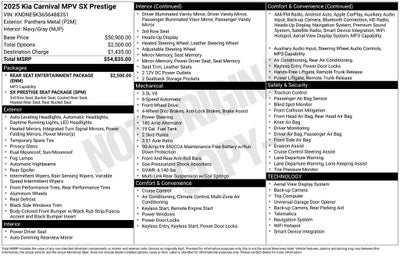 2025 Kia Carnival SX Prestige