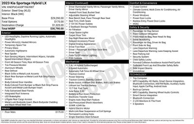 2023 Kia Sportage Hybrid LX