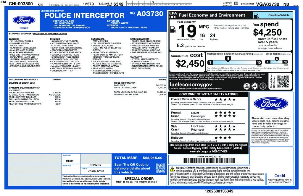 2027 Ford Utility Police Interceptor Base