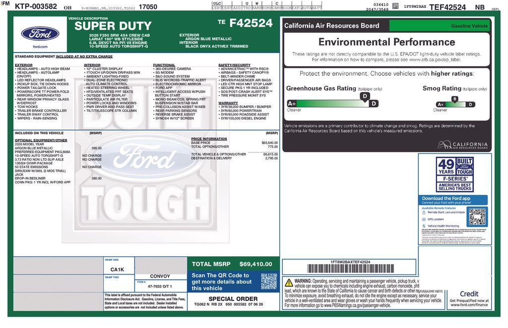 2026 Ford F-250SD Lariat