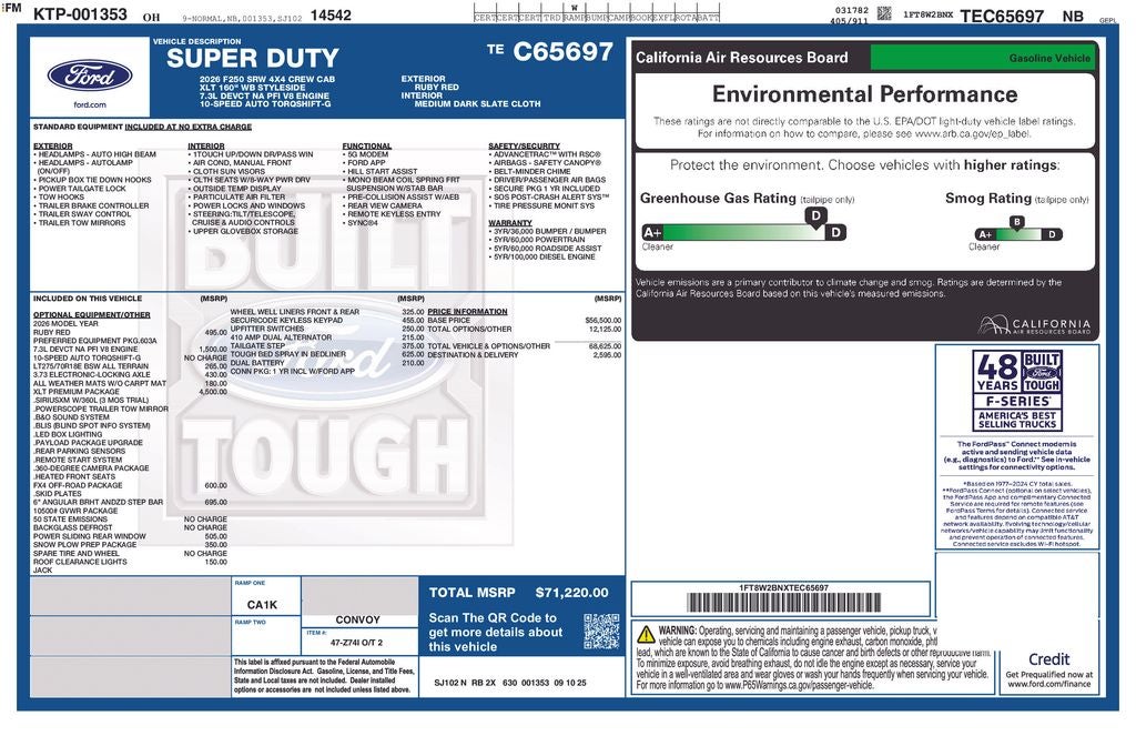 2026 Ford F-250SD XLT FX4