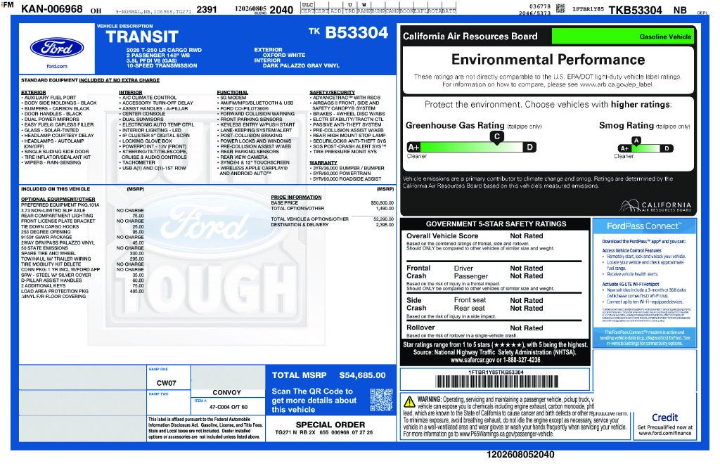 2026 Ford Transit-250 Base