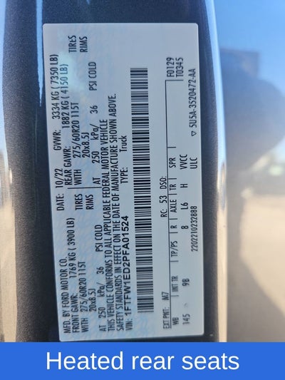 2023 Ford F-150 Platinum FX4