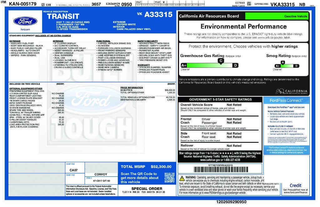 2027 Ford Transit-150 Base
