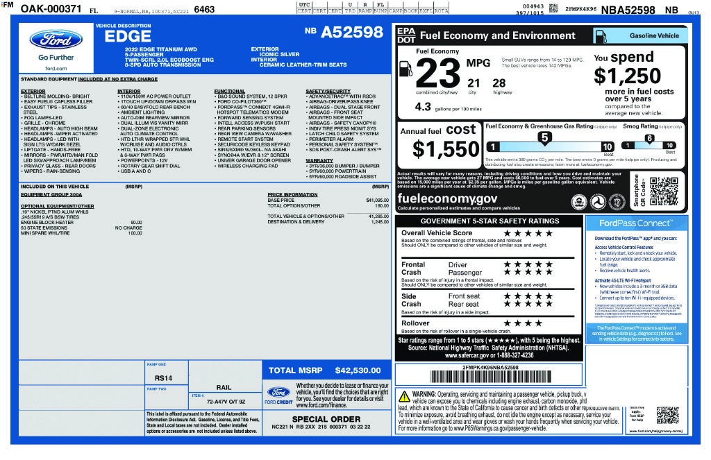 2022 Ford Edge Titanium