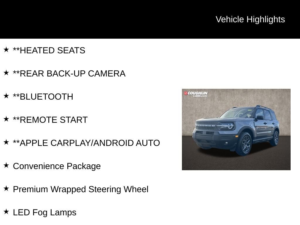 2025 Ford Bronco Sport Big Bend