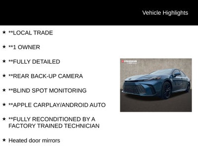 2025 Toyota Camry SE