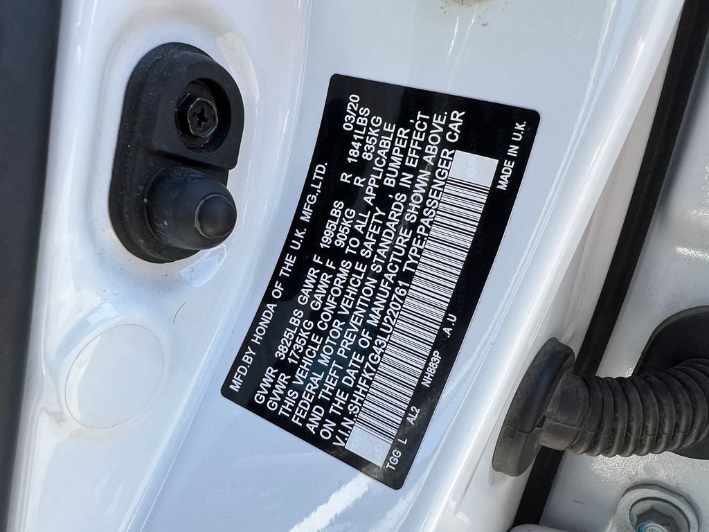 2020 Honda Civic Sport