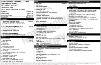 2026 Chevrolet Colorado Z71