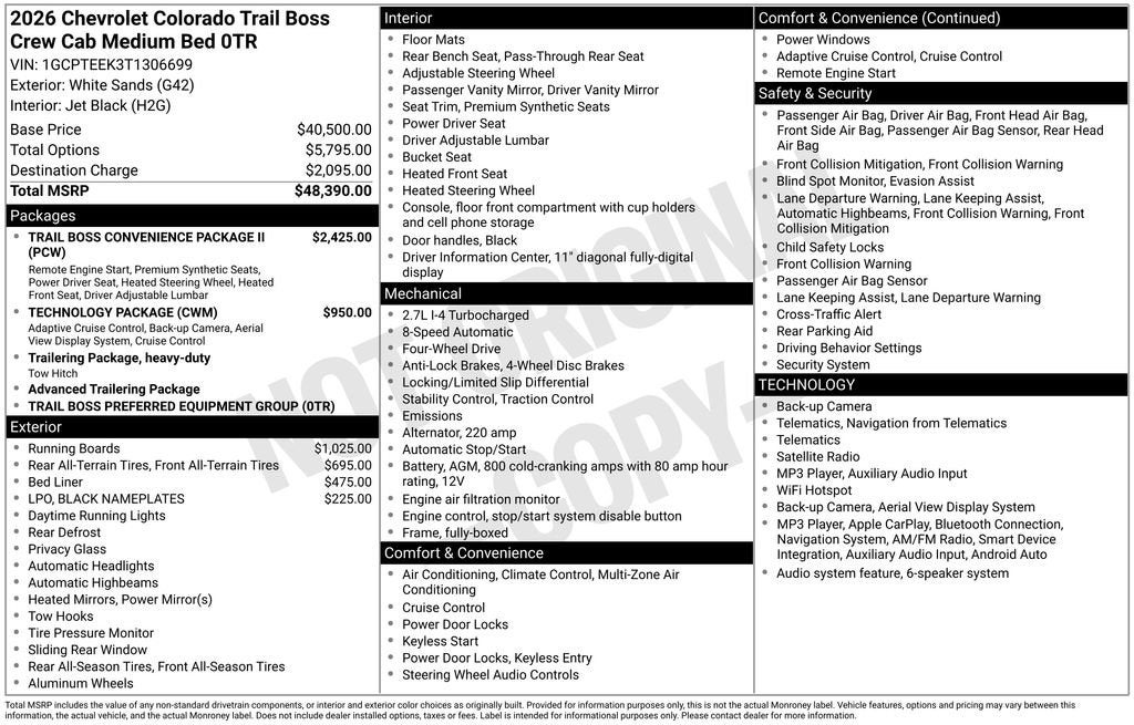 2026 Chevrolet Colorado Trail Boss