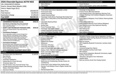 2026 Chevrolet Equinox ACTIV
