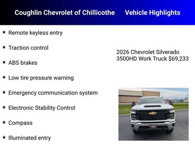 2026 Chevrolet Silverado 3500 HD WT