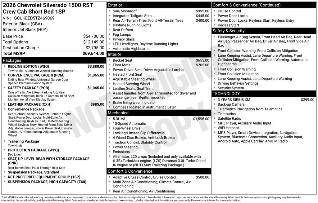 2026 Chevrolet Silverado 1500 RST