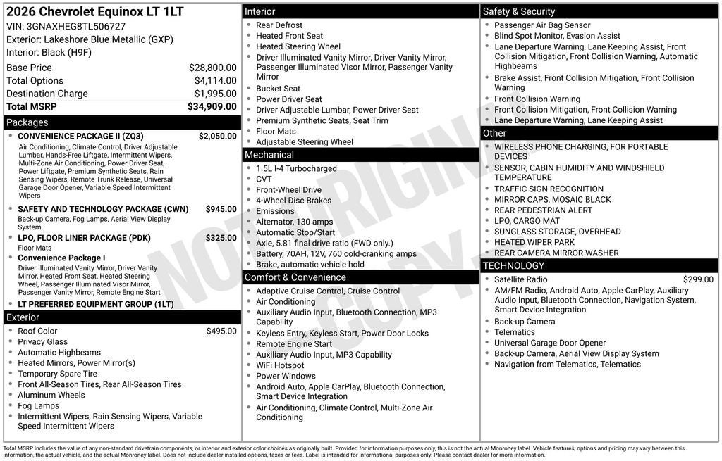 2026 Chevrolet Equinox LT