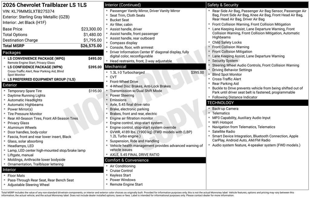 2026 Chevrolet Trailblazer LS