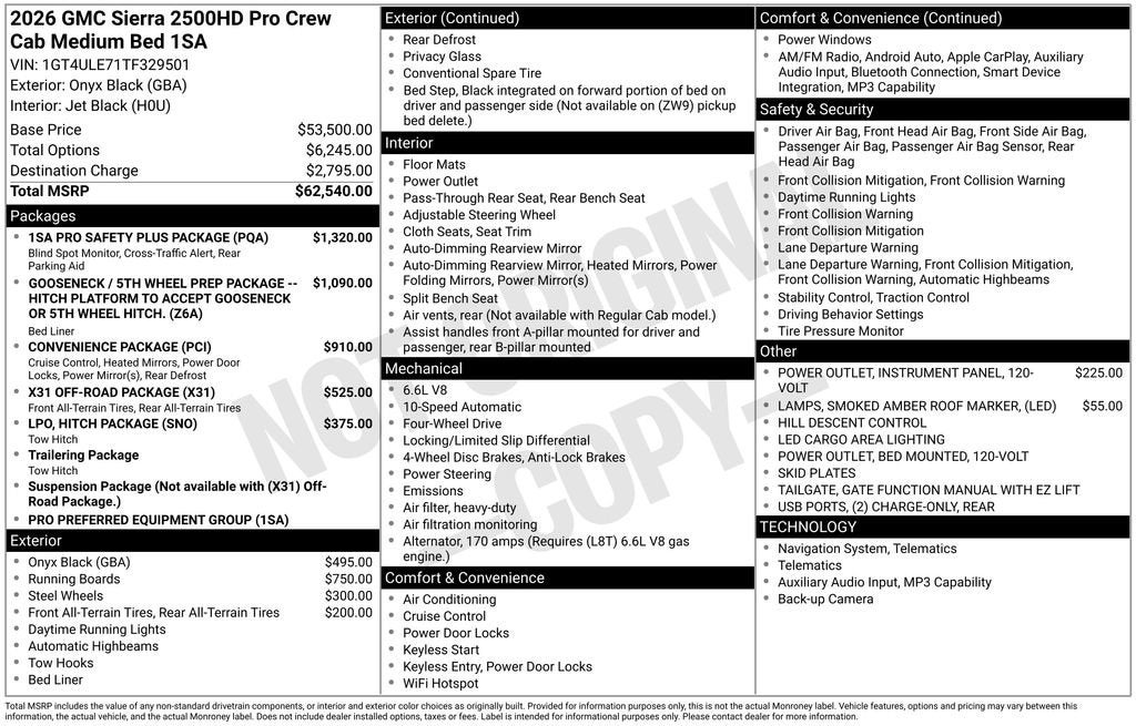 2026 GMC Sierra 2500 HD Pro