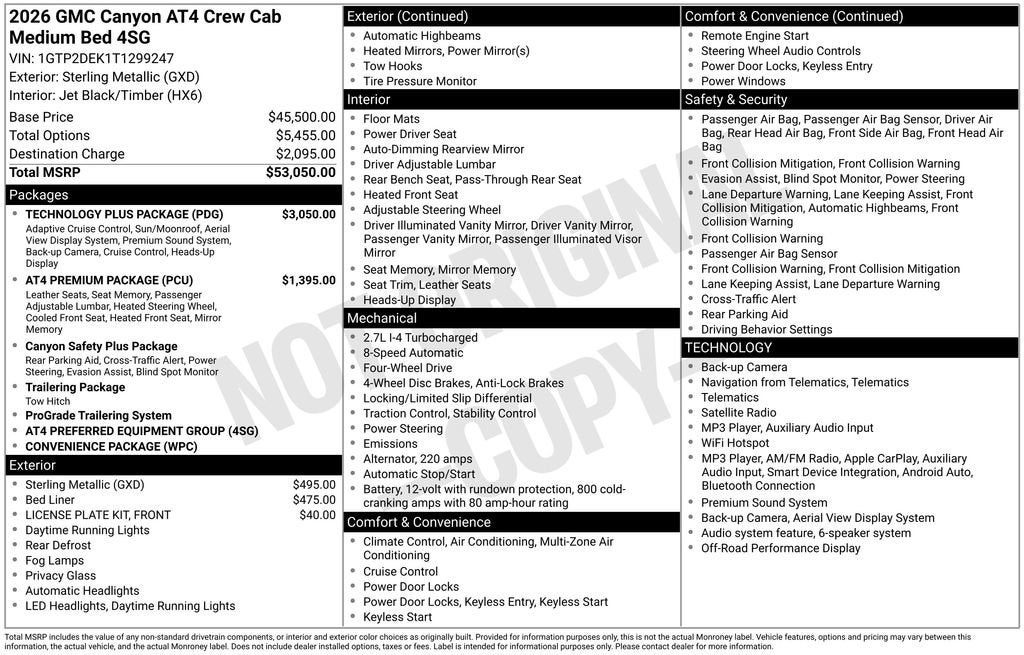 2026 GMC Canyon AT4