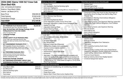 2026 GMC Sierra 1500 SLT