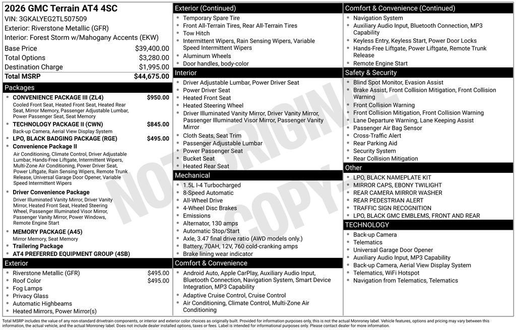 2026 GMC Terrain AT4