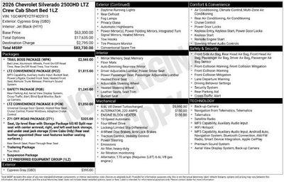 2026 Chevrolet Silverado 2500 HD LTZ