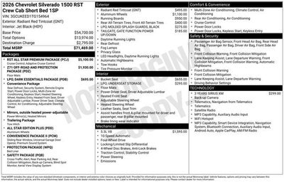 2026 Chevrolet Silverado 1500 RST