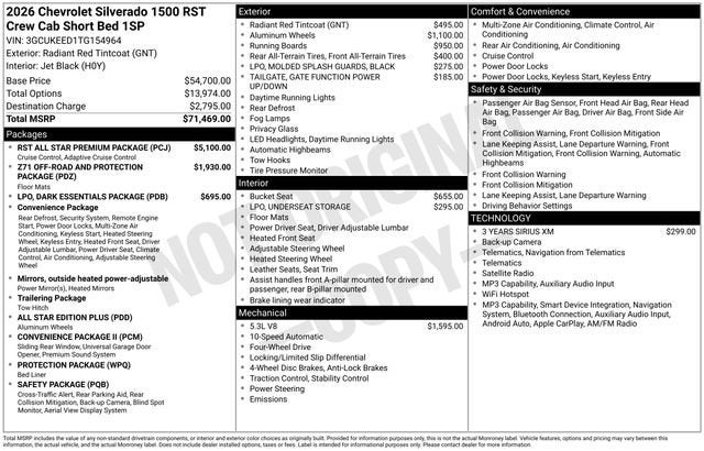 2026 Chevrolet Silverado 1500 RST