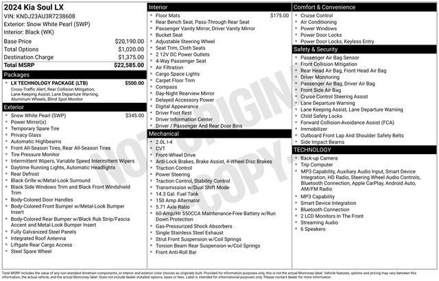 2024 Kia Soul LX