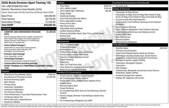 2026 Buick Envision Sport Touring