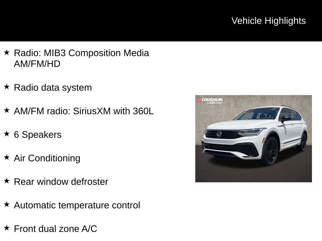 2022 Volkswagen Tiguan SE R-Line Black