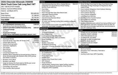 2026 Chevrolet Silverado 2500 HD WT
