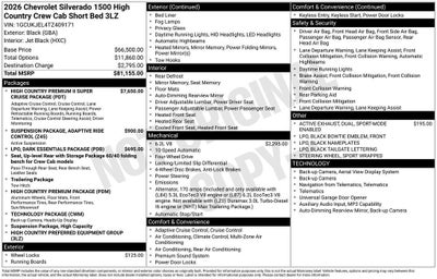 2026 Chevrolet Silverado 1500 High Country