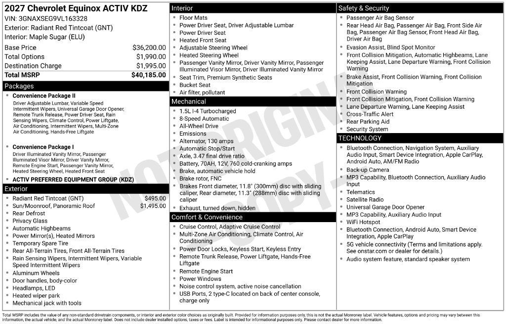 2027 Chevrolet Equinox ACTIV