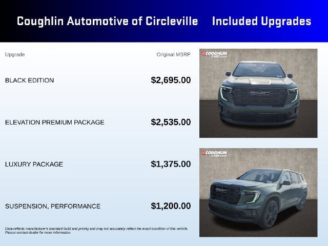 2027 GMC Acadia Elevation