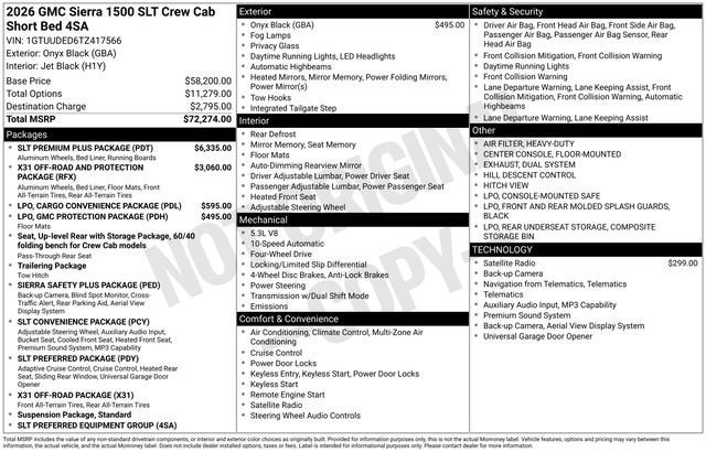 2026 GMC Sierra 1500 SLT