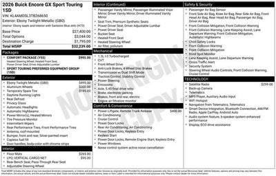 2026 Buick Encore GX Sport Touring