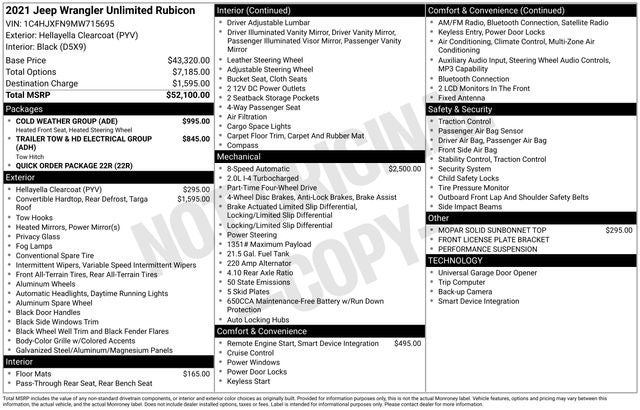 2021 Jeep Wrangler Unlimited Rubicon
