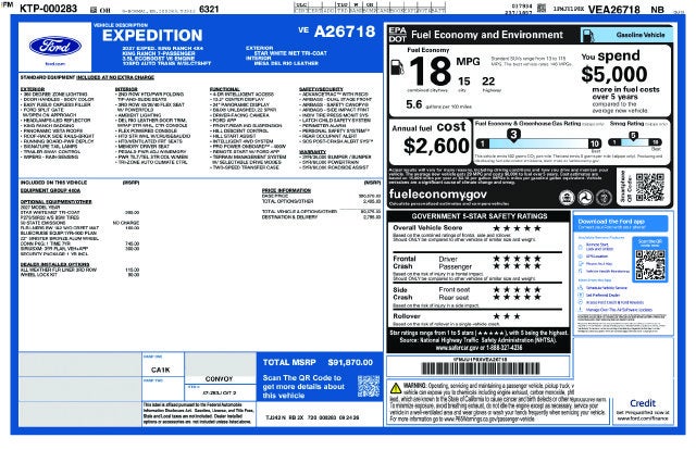 2027 Ford Expedition King Ranch