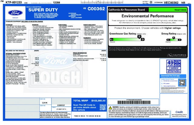 2027 Ford F-450SD King Ranch DRW