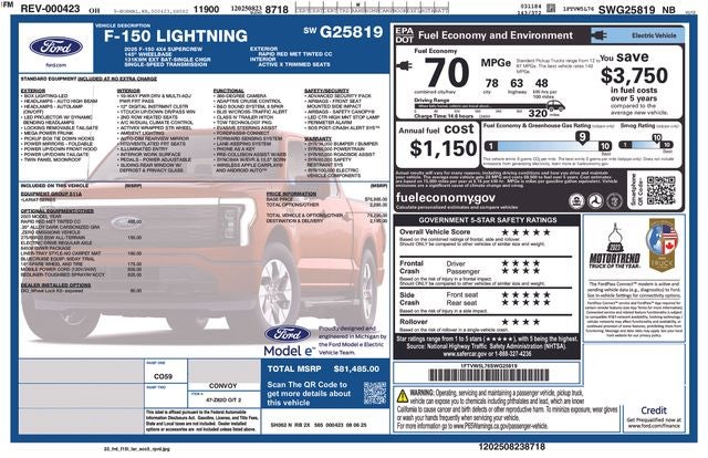 2025 Ford F-150 Lightning Lariat