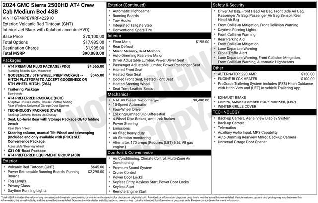 2024 GMC Sierra 2500HD AT4